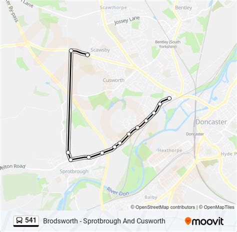 541 Route: Schedules, Stops & Maps - Sprotbrough (Updated)