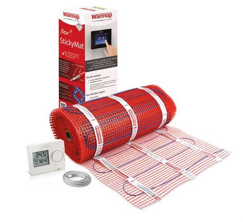 Warmup Electric Underfloor Heating 150w sticky mat kit | Electric ...