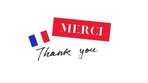 How to say THANK YOU in French - Merci! - French Online Language ...