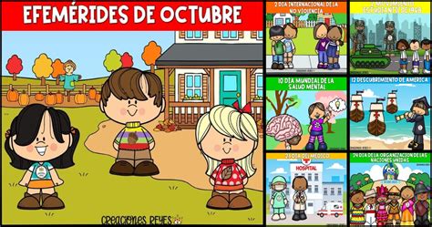 EFEMÉRIDES MES DE OCTUBRE 2023 NUEVOS DISEÑOS – Imagenes Educativas