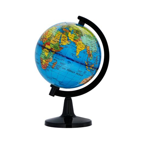 Buy EXERZ 10cm World Globe - Mini Globe Political - Educational Geographic Globe of Earth ...