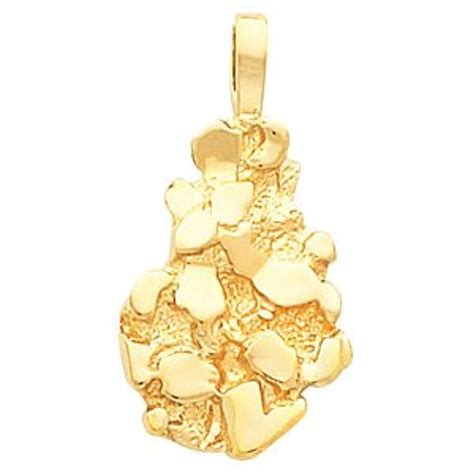 Amazon.com: Gold -Nugget Pendant: Jewelry