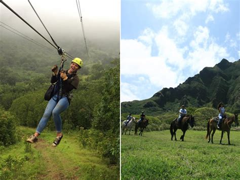 Kualoa Ranch - Treetop Canopy Zipline Tour & Horseback Combo - Hawaii Discount