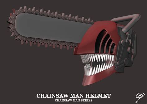 Chainsaw Man Helmet Template