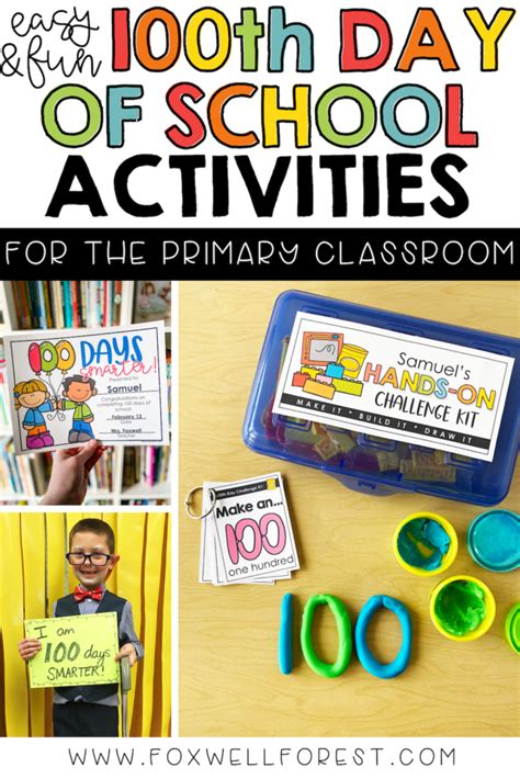 100th Day Of School Activities For Primary Grades - Foxwell Forest