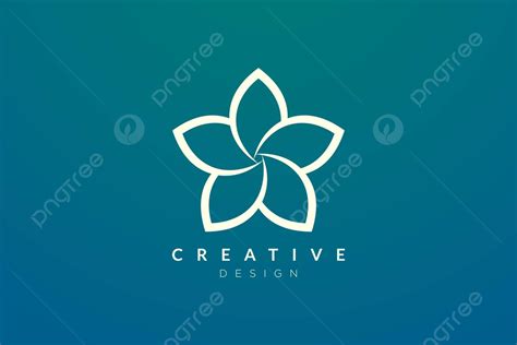 Modern Flower Logo For Spa Beauty And Fashion Brands Vector, Star, Yoga ...