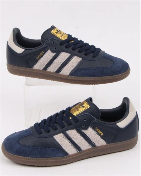 Adidas Samba Og Ft Trainers Navy/Grey | Adidas, Adidas shoes outlet, Custom adidas