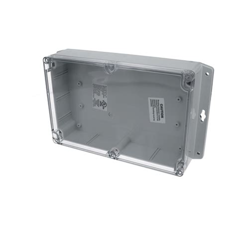 IP65 NEMA 4X Box with Clear Cover and Mounting Brackets PN-1325-CMB ...