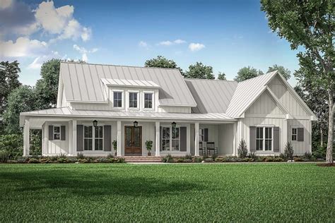 Modern Farmhouse Plan With Wraparound Porch - Family Home Plans Blog