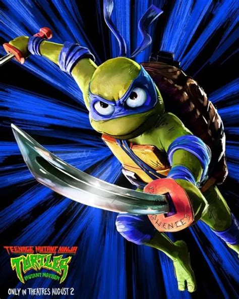 TEENAGE MUTANT NINJA Turtles: Mutant Mayhem Movie Poster Leo Poster (a) 11"x17" $12.99 - PicClick