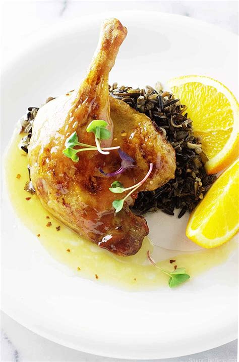 Roasted Duck Legs with Orange Sauce and Wild Rice - Savor the Best