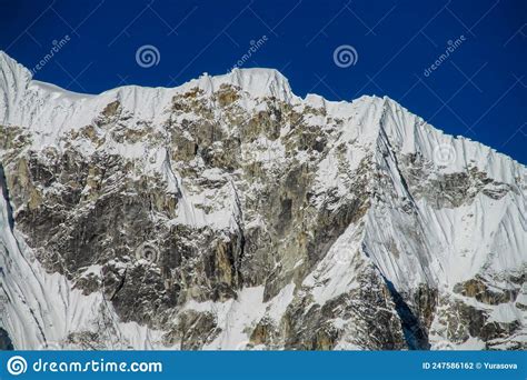 Himalayan Glacier Detailed Crack and Crevasse View Stock Photo - Image of hiking, base: 247586162