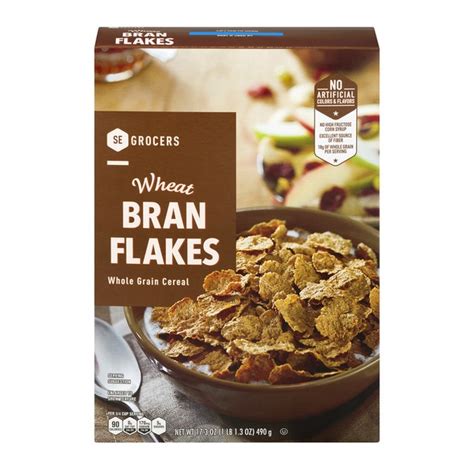 Southeastern Grocers Whole Grain Cereal Wheat Bran Flakes (17.3 oz) - Instacart