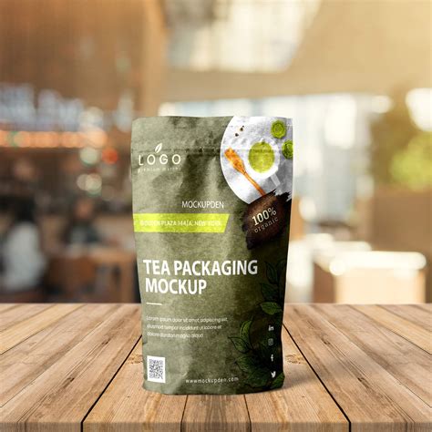 Free Tea Packaging Mockup PSD Template - Mockup Den