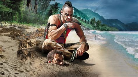 Vaas on the beach. Wallpaper from Far Cry 3: Classic Edition | gamepressure.com