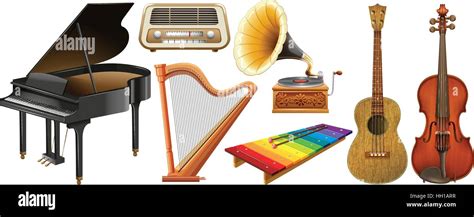 Different types of classical music instruments illustration Stock Vector Image & Art - Alamy