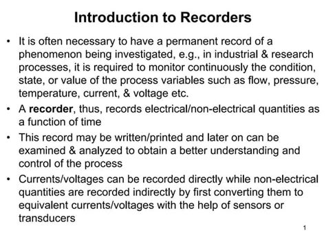 Recorders.ppt | Free Download