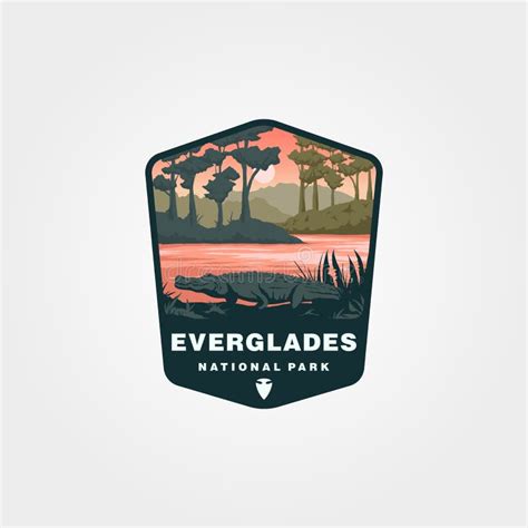 Everglades National Park Logo Vector Patch Symbol Illustration Design Stock Vector ...