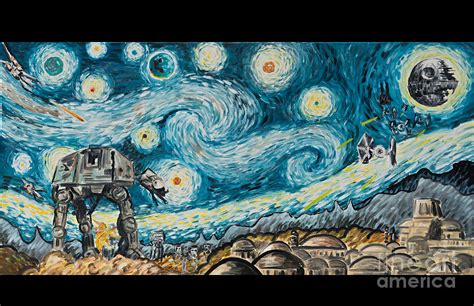 Star Wars Starry Night Painting by James Holko - Pixels