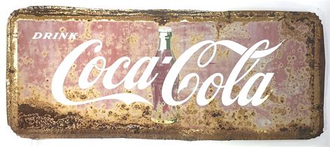 Lot - Antique Coca-Cola Metal Sign