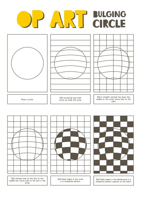 Op Art Worksheets | Op art lessons, Art handouts, Art lessons elementary