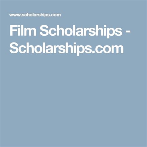 Film Scholarships - Scholarships.com | Scholarships, Scholarships for ...