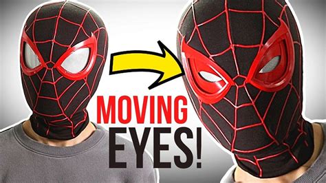 DIY Spider-Man: Miles Morales Mask with Moving Lenses