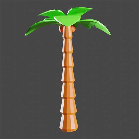 Free Low Poly Palm Tree 3D Model - TurboSquid 2075243