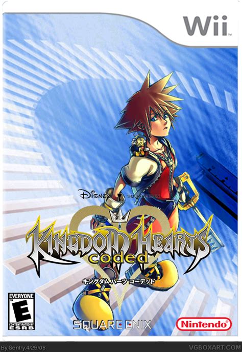 Kingdom Hearts: Coded Wii Box Art Cover by Sentry