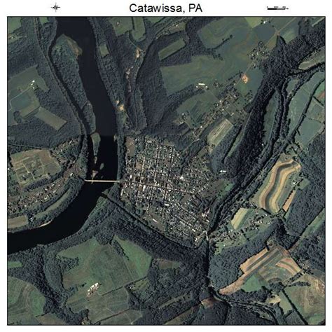 Aerial Photography Map of Catawissa, PA Pennsylvania