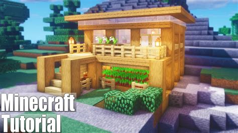 Minecraft Tutorial: How To Make A Birch Wooden Survival House - YouTube