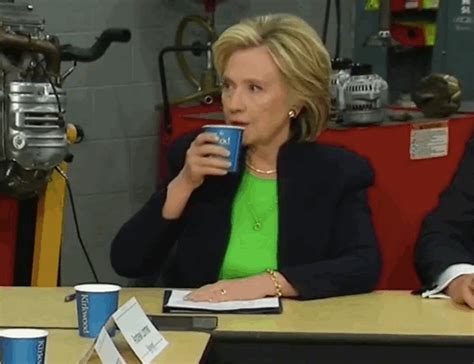 Watch Hillary Clinton Nod and Sip Water While Maintaining Eye Contact ...