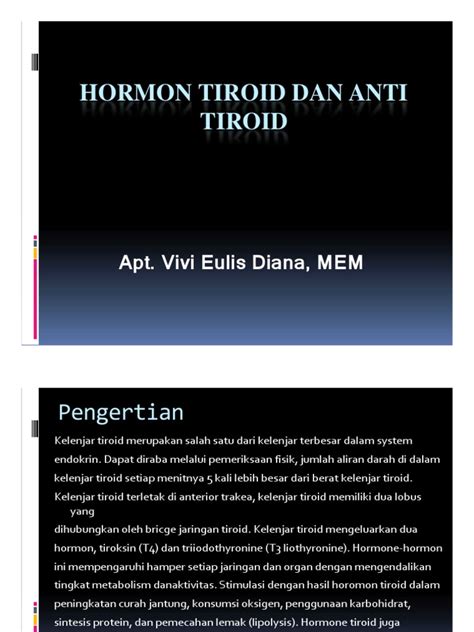 P. 14 Hormon Tiroid Dan Anti Tiroid - Unlocked | PDF