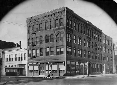 1946: Previous home of the Herald & Review at the corner of N. Main and ...