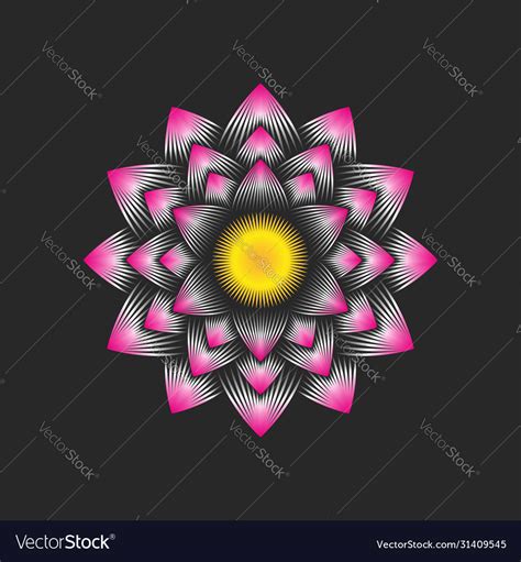 Logo lotus flower is an buddhism symbol purity Vector Image