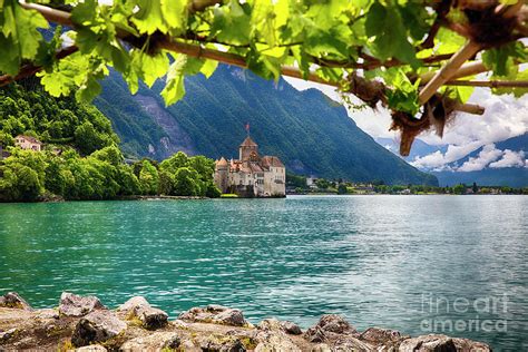 Castle View on Lake Geneva Photograph by George Oze - Fine Art America