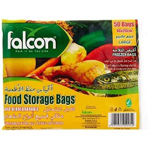 Falcon Food Storage Bags - 50 Pieces 20x 46 Cm : Amazon.ae: Kitchen