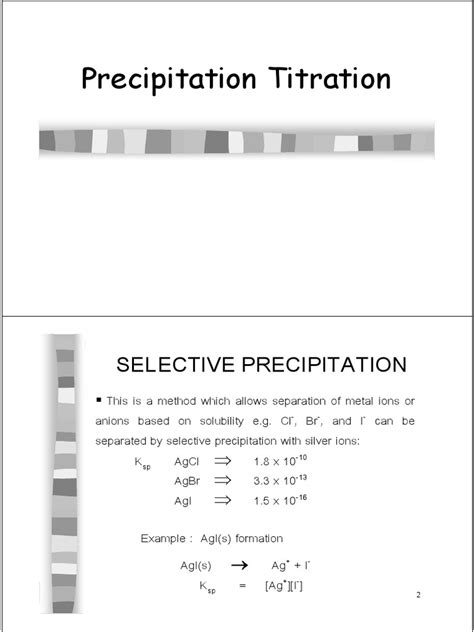 Precipitation Titration | PDF