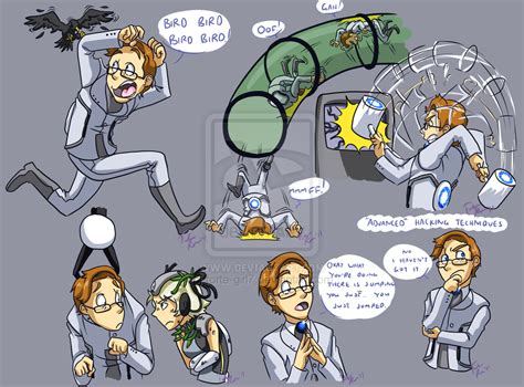 Human Wheatley! - Wheatley Fan Art (35200377) - Fanpop