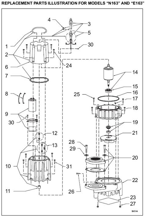 Zoeller Pump Parts for Sewage Pumps