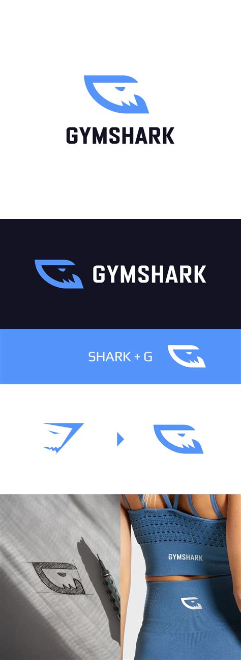 Gymshark logo concept | Gymshark, Clothing brand logos, Shark logo