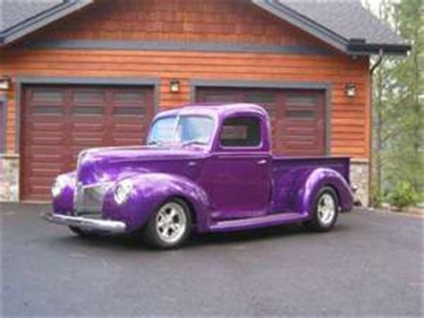 Purple 1940 Ford Truck, I want this so bad! | Purple trucks, Purple car ...