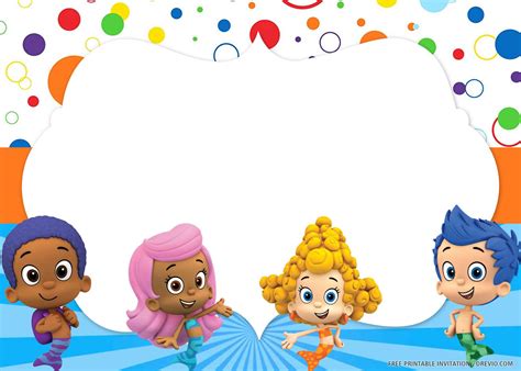 (FREE PRINTABLE) – Bubble Guppies Birthday Invitation Templates | Download Hundreds FREE ...