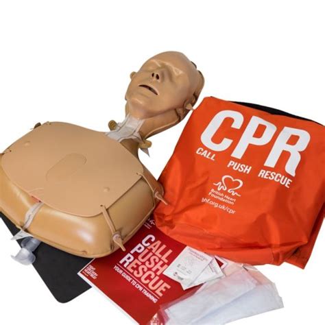 Call Push Rescue CPR training kit and Mini Anne Manikin from British Heart Foundation