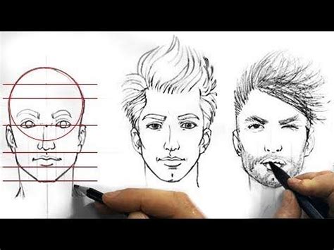 (17) tutorial: come disegnare un volto proporzionato partendo da semplici forme geometriche ...