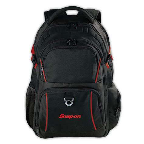 Black/Red Backpack: Snap-on Consumer