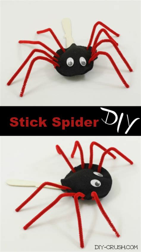 4 Non Scary Stick Puppet Spider Tutorials – Indie Crafts