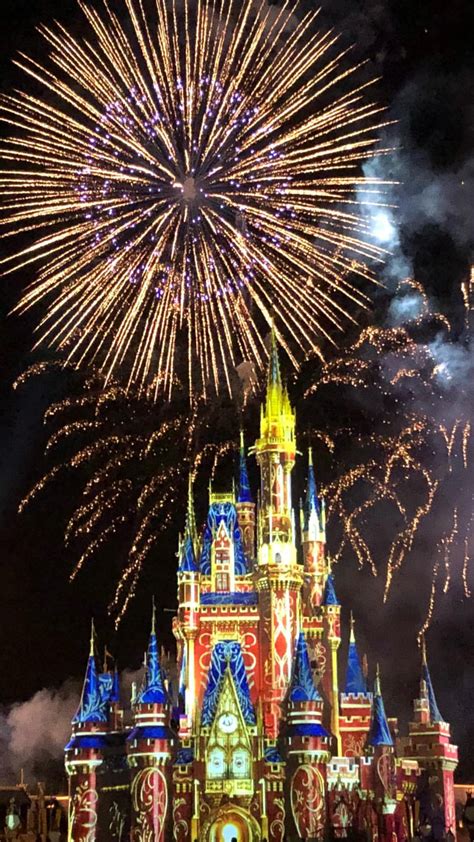 Disney Castle With Fireworks Wallpaper | HQ Wallpapers