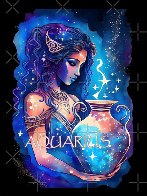 "Aquarius Star Sign Zodiac Water " Essential T-Shirt for Sale by ...