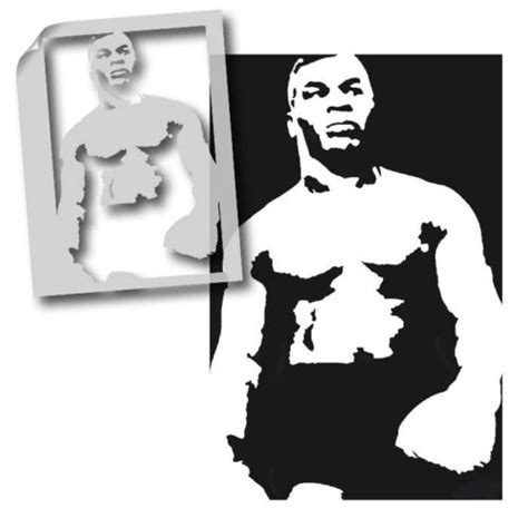 Mike Tyson Stencil Wall Art Painting any surface Furniture ,T shirt, Reusable | eBay